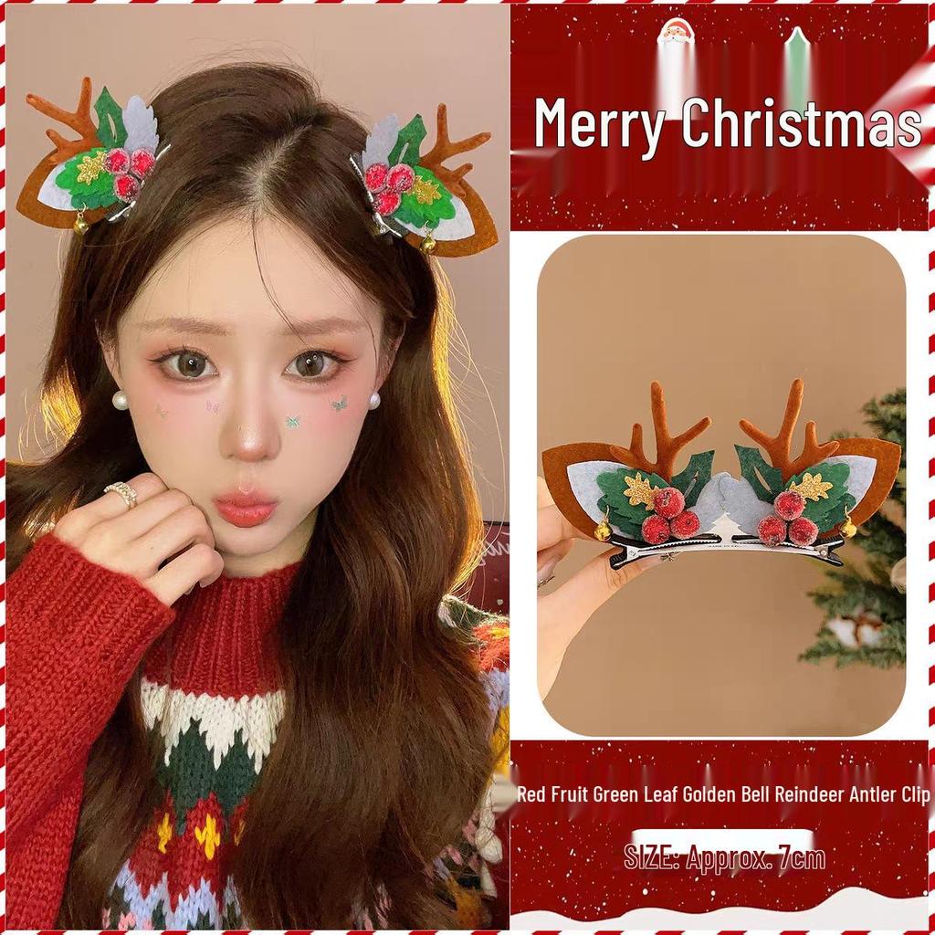 Christmas Reindeer Antler Hair Clips for Girls - Limited Edition