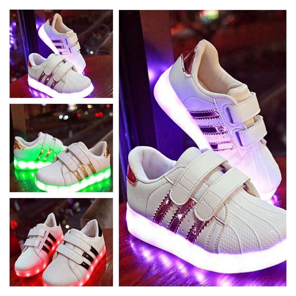 Stylish Unisex-child's Kids Led Sneakers Durable Non-slip Lightweight