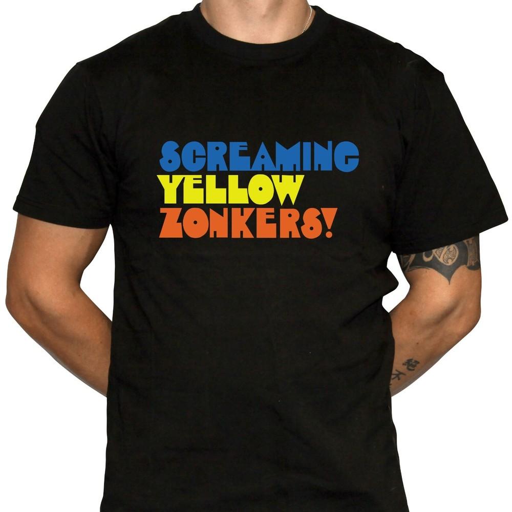 

Screaming Yellow Zonkers T-Shirt - Defunct Snack Company - 100% Preshrunk Cotton 2XL