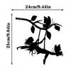 Swing Elf Metal Wall Art 1pc Rust Black Garden Yard Patio Statue Outdoor Decor