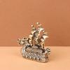 Brass Dragon Ship Ornament - Smooth Sailing Decoration for Home or Office