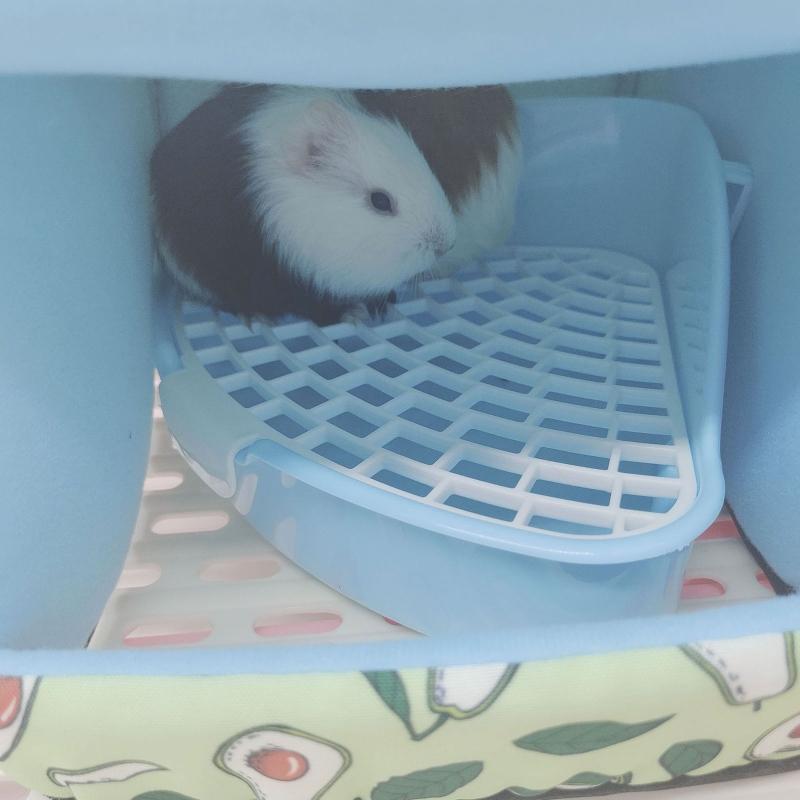 Hamster Winter Bed Warm Cave Cozy Hideout Bottomless House Cute Print for Small Animals Ferrets Playing Sleeping