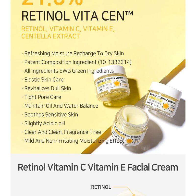 APLB - Retinol Vitamin C Vitamin E Facial Cream Set