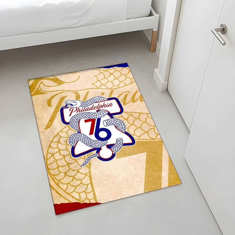Philadelphia 76ers (5) Rug Suitable For Living Rooms Bedrooms Computer Rooms Dining Areas And Placement Under Tables And Chairs Also An Ideal Choice F