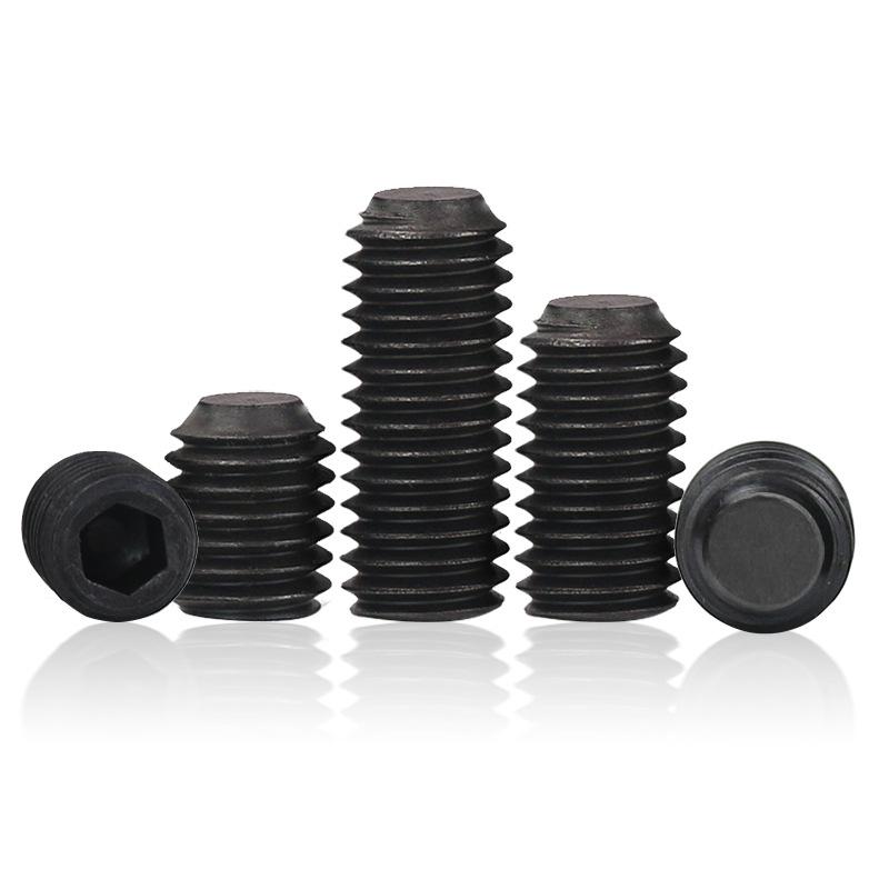 Vis sans tête à six pans de haute résistance: Extrémité plate, Sans tête, Tailles M2-M16