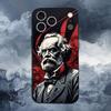 Stalin Marx Lenin Great Men Case For iPhone 15,16,12,14,17,13,11,Plus,Pro Max,8,7,XR,SE,XS,X,Mini,Soft Silicone Black
