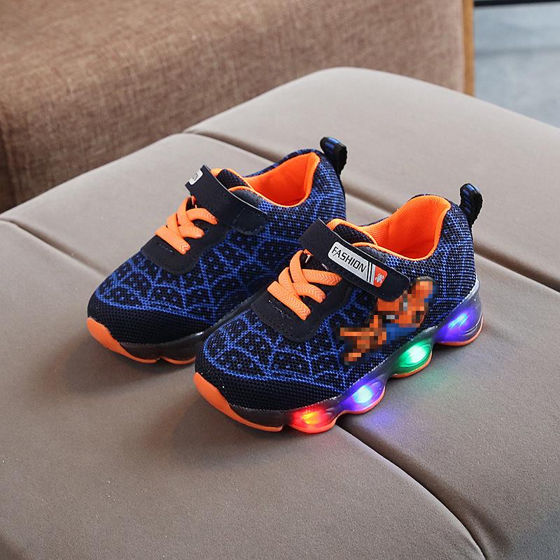 Scarpe Sportive in Rete LED per Bambini - Ragazzi e Ragazze, Età 1-9 Anni, Stile Coreano Primavera/Autunno 2023