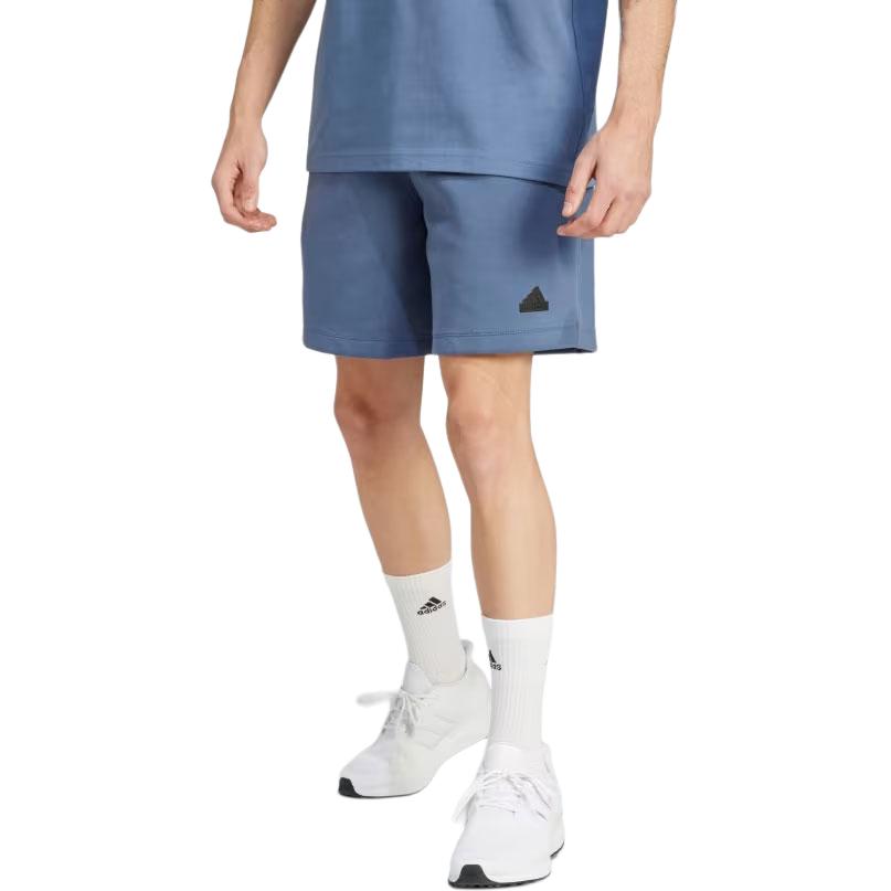 adidas Solid Color Elastic Mid-Waist Loose Casual Shorts Men Bottoms Blue IR5220