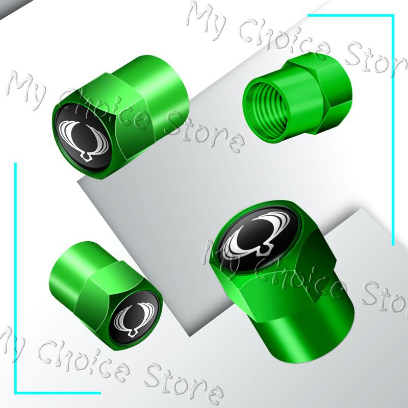4Pcs Emblem Car Wheel Tire Valve Caps Tyre Rim Stem Airdust Waterproof Covers For Ssangyong Actyon Sport Korando Rexton Kyron