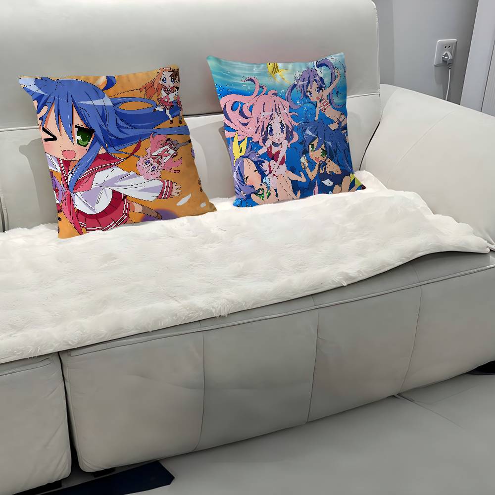 H-hiiragi K-kagami Cushion Cover Pillow Cover Decor Pillowcase Printed Cushion Case For Couch