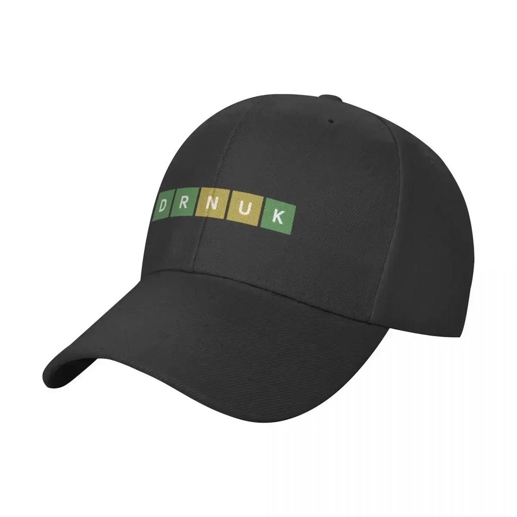 Drunk (Wordle Style) Baseball Cap Derby Hat Wild Ball Hat Woman Men's