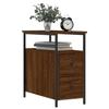 VidaXL Bedside Tables 2pcs Brown Oak 30x60x60cm Engineered Wood 826072