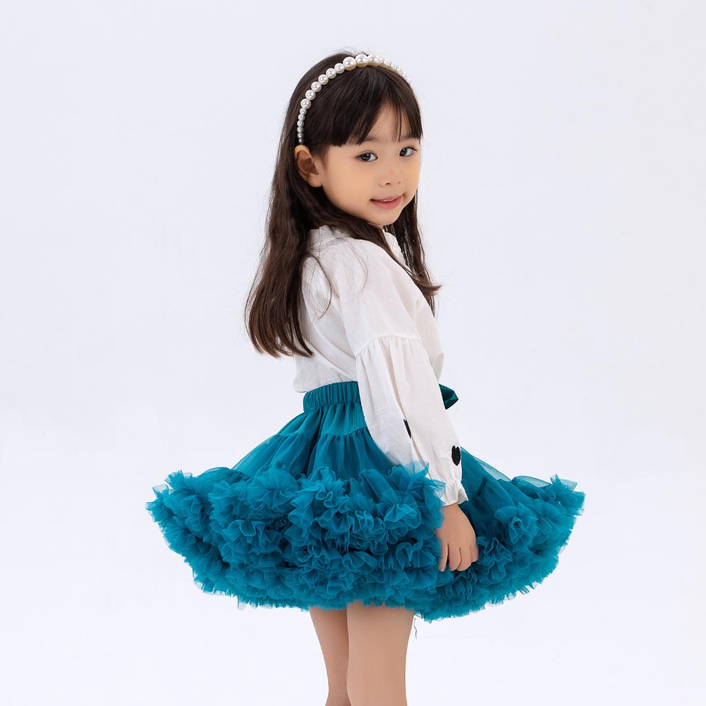 Girls Tulle Skirt Baby Children Tutu Pettiskirt Skirt Kids Fluffy Ballet Skirt Party Princess Girl Clothes