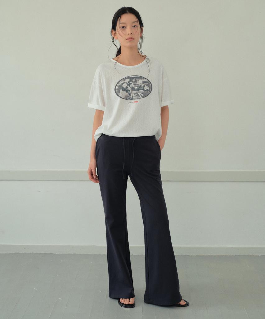 Wednesday Oasis For Woman Semi-High-Waisted Bootcut Pants_Black(Wb6Pt17)
