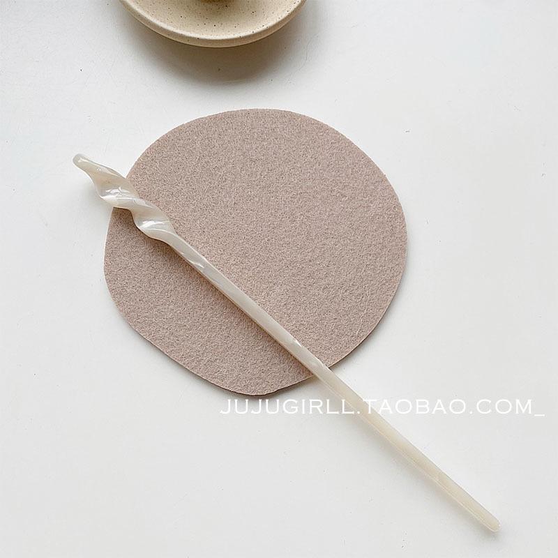 

Шпилька для волос из ацетата в корейском стиле: Элегантно и Шикарно для Высоких Причесок и на Каждый День