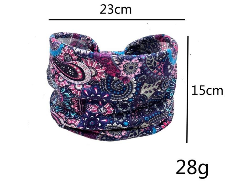 3 Pack Leopard Print Headbands, Knotted Elastic Sports Headbands, Retro Wide Brimmed Cashew Flower Headbands