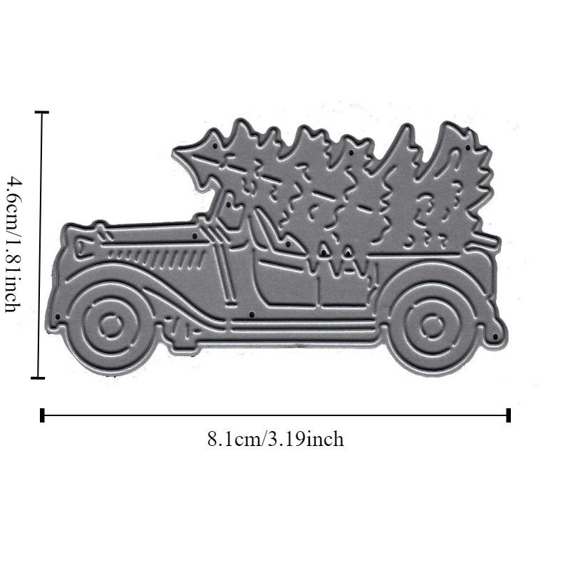 

1 шт. Грузовик, карета, рождественская елка, трафарет для резки металла, для скрапбукинга, тиснения, бумажной открытки, декоративного шаблона 1pc