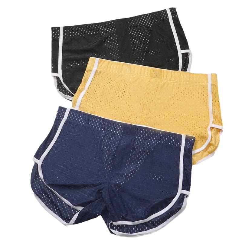 Men's Ice Silk Boxer Shorts - Summer Trend for Teens and Boys, Loose Fit