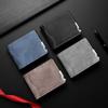 Ultra Thin Wallet Lightweight Men'S Short Wallet Driver License Wallet Retro For Gifts For Men Commuting Travel Money Bag
