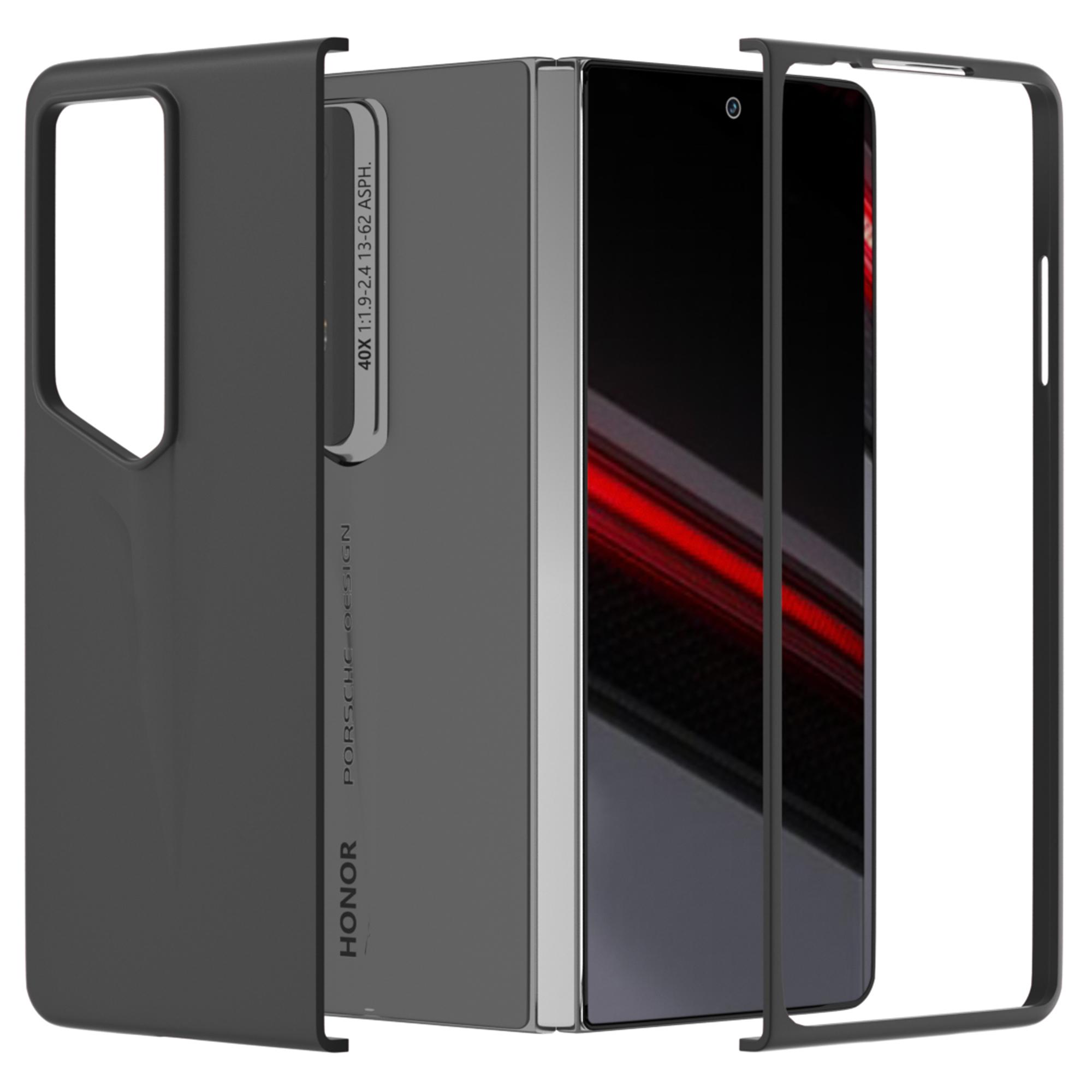 

For Honor Magic V2 RSR Porsche Design Case Hard PC Phone Cover Skin-Friendly Touch Feeling Black