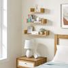 Honey Brown Wall Shelf For Living Room Bedroom 60X15X10