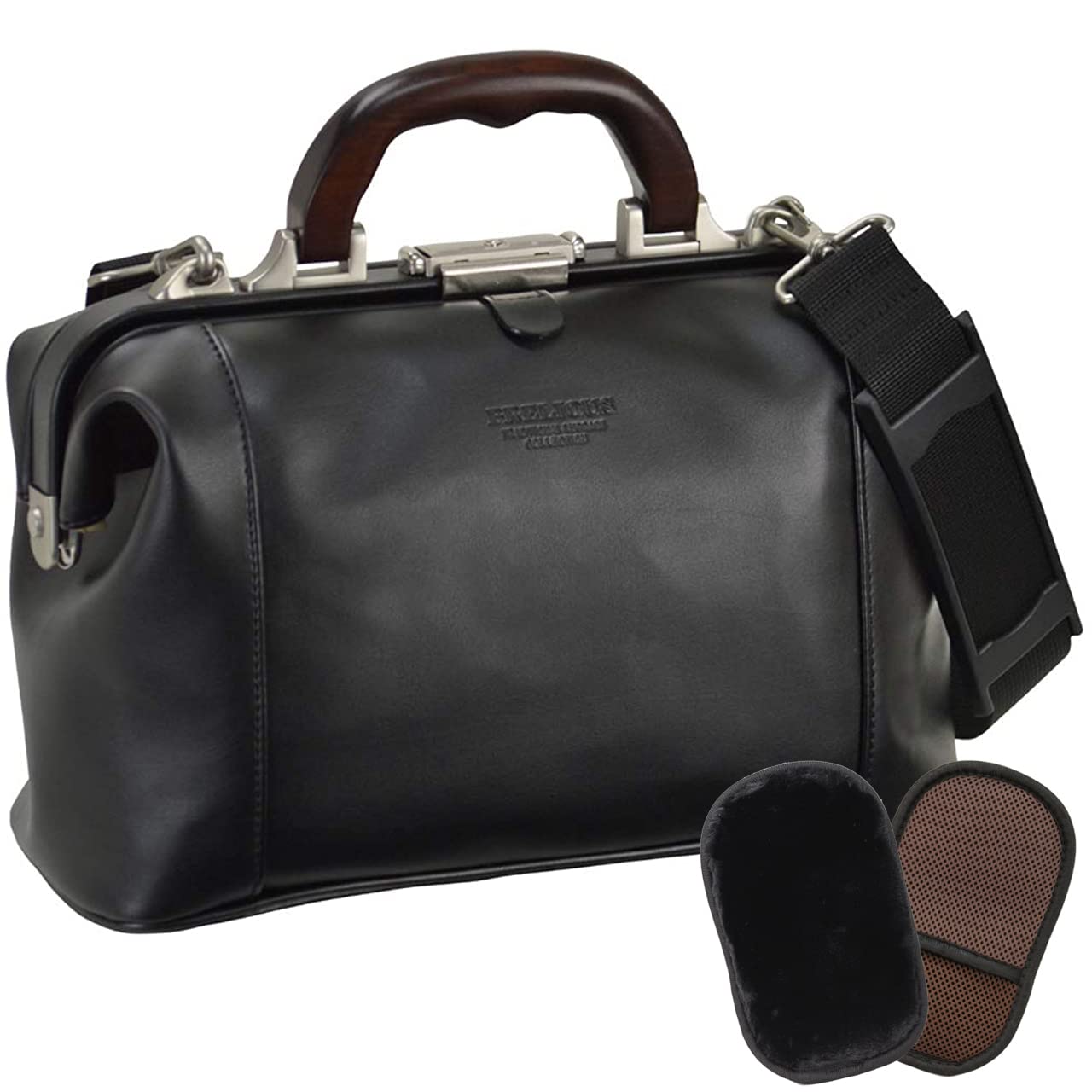 

Toyooka Domestic Mini Dulles Bag with Key Wooden Handle Business Bag Lightweight Synthetic Leather 31cm Original Luxury Shearling Gloves [Hirano Bag]