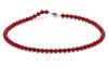[Kobe Hokodo] March Birthstone African Coral (Sponge Coral) 6mm Choker (38)