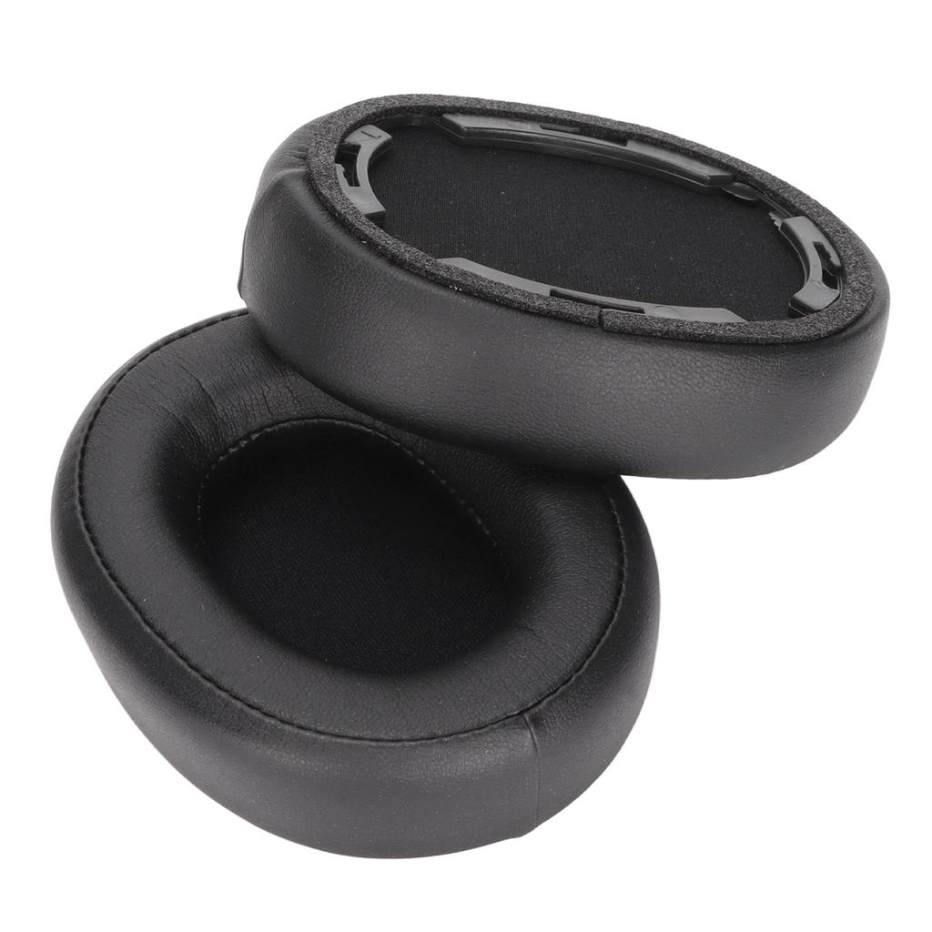 Headphone Ear Pads Noise Insulating Memory Foam Soft Protein Leather Replacement Headset Ear Cushions for ATH SR50 Black
