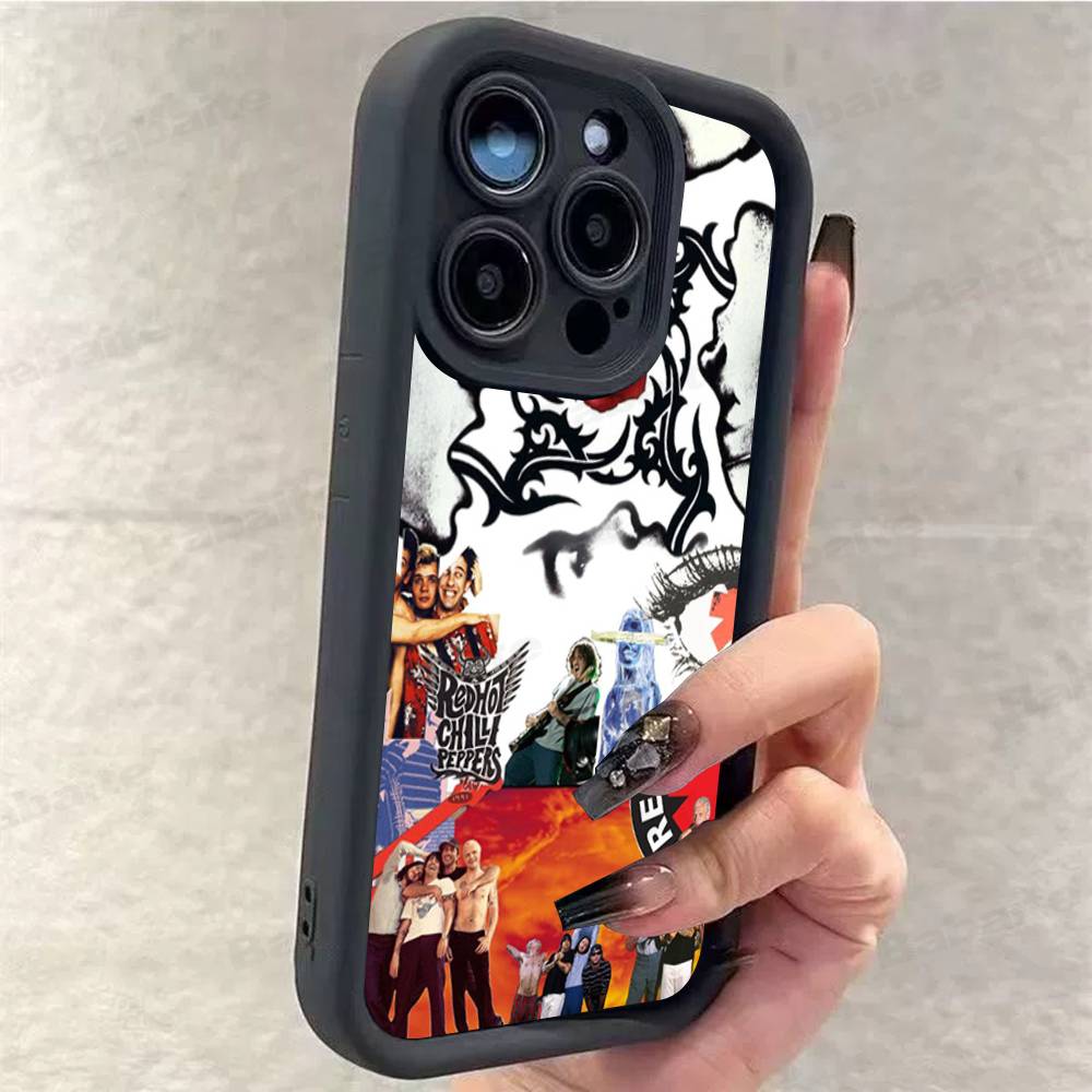 Red Hot Chili P-Peppers Band Phone Case For iPhone 17 16 15 14 13 12 11 Pro Max Silicone Back Cover