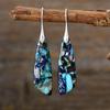 Luxury New Bohemian Emperor Stone Geometric Pendant Earrings Earrings European and American Popular Natural Stone Jewelry