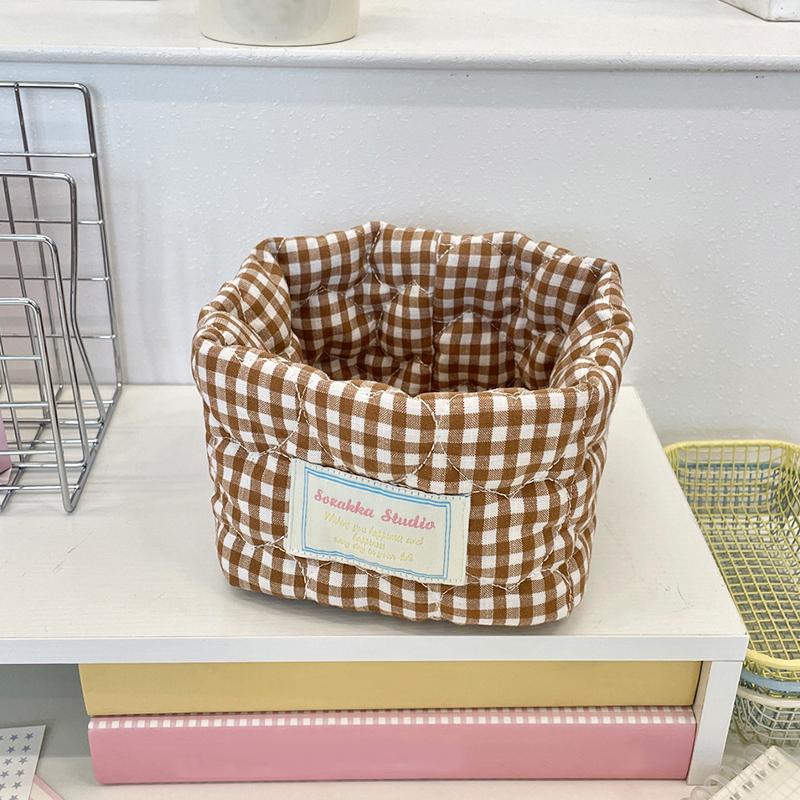 1 open storage bag for cosmetics and miscellaneous items printed cloth bag soft mesh 12*10cm