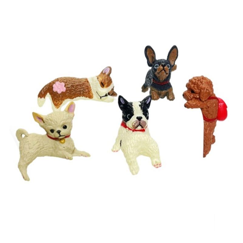 Cats Fingurine Computer Monitor Decors Mini Dog Kitties Screen TV Decorations Personality Car Accessories Mascots Craft