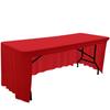 Spandex Stretch Table Cloth 4FT 5FT 6FT 8FT Table Skirt Cover for Wedding Party Banquet Solid Rectangular Cocktail Tablecloth