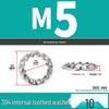 Iron Serrated Locking Washer Set with Anti-Loosening Shims