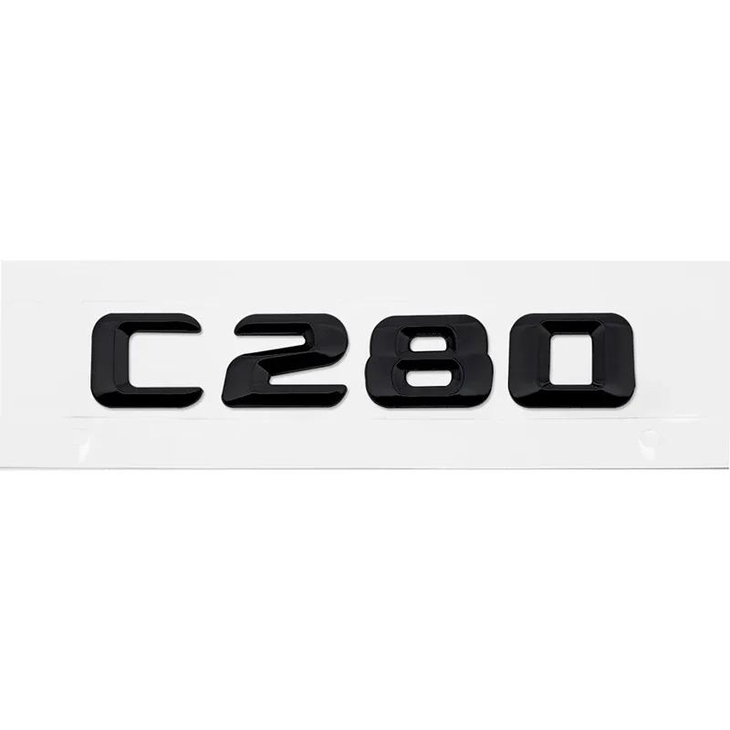 Alloy ABS Car Letter Stickers Rear Trunk Badge for Mercedes Benz C Class C240 C250 C260 C280 C300 C320 C350 C400 C500 Emblem