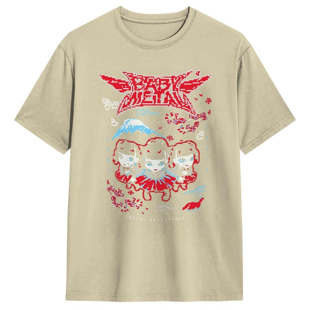 Baby Metal Tokyo Unisex T Shirts Humor Tee Shirt Short Sleeve Crew Neck TShirts Pure Cotton Adult Tops