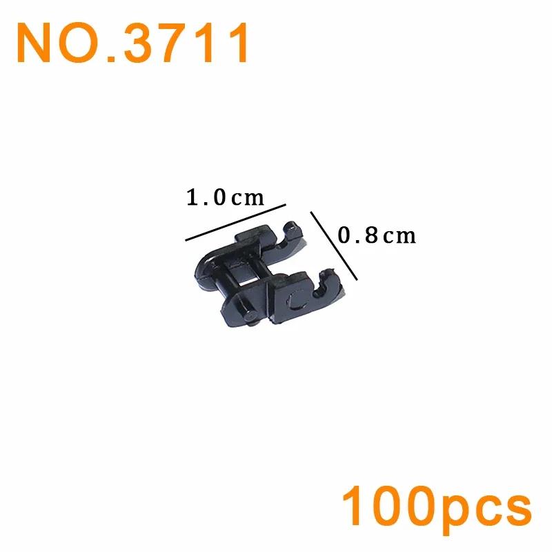 Non-Toxic Building Blocks Link Chain Tank Belt Technical Parts Track Wheels Truck Car Gear Moc Bulk Brick Toys 3711 3873 88323 57520 57519