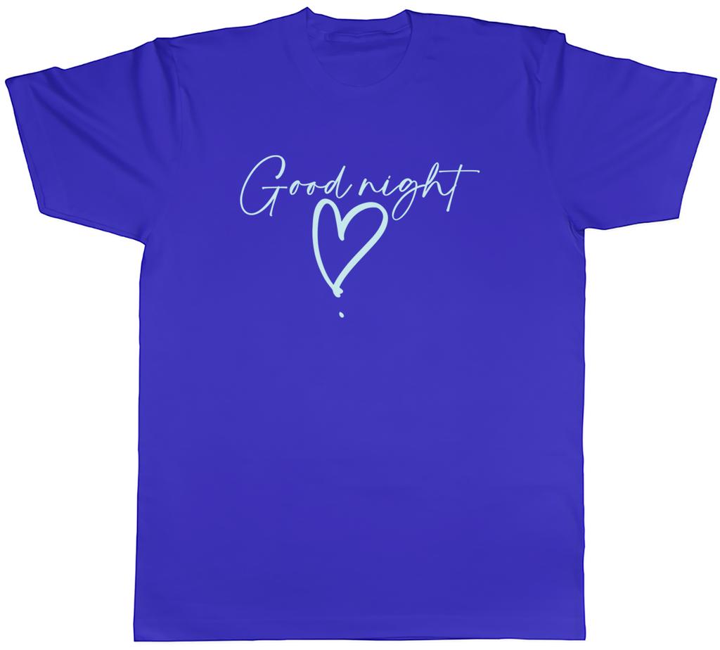 Goodnight Mens TShirt Sleep Sleeping Love Heart Night Unisex Tee Gift