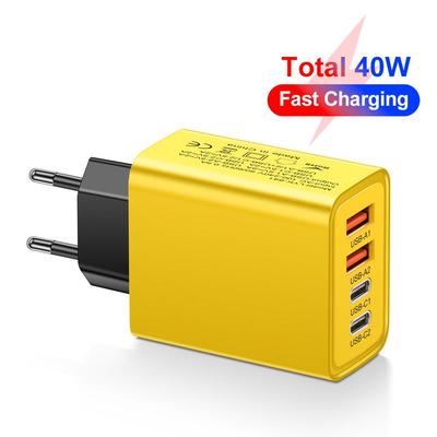 Dualer Typ-C PD + USB-Ladegerät mit mehreren Anschlüssen (2,4A) für Reisen - Mobiler Ladeadapter