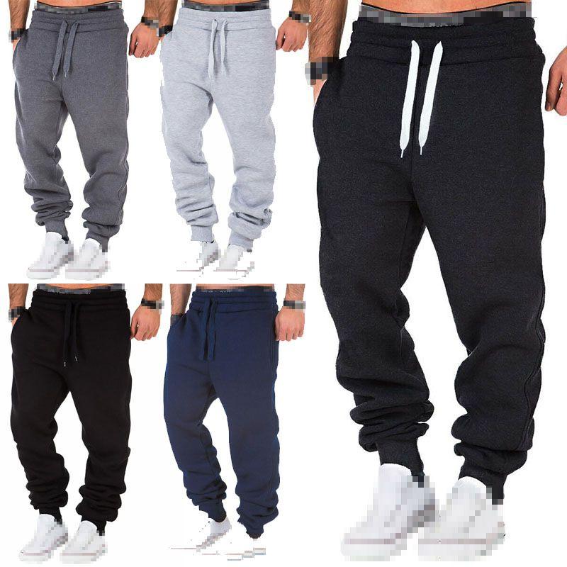 Men's Cotton Blend Jogger Sweatpants With Elastic Waist And Adjustable Drawstring