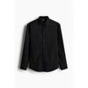 H M Easy Care Regular Fit sHirt Black