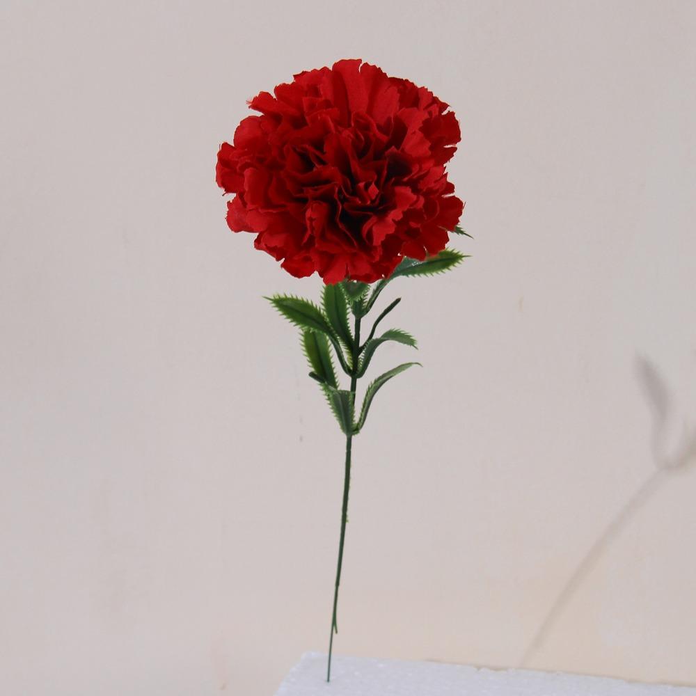10Pcs Lifelike Silk Fake Flowers Silk Floral Arrangement Flowers  Event Decoration Red 10pcs