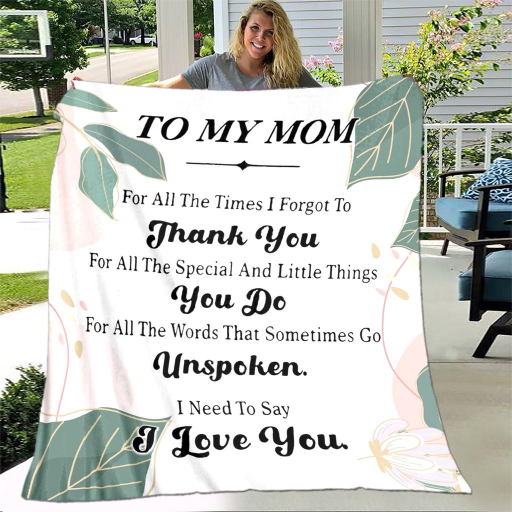 Para Minha Mãe Mamãe Série de Presentes Carta Cobertor, Manta Macia para Casa Quarto Cama Sofá Piquenique Viagem Escritório Cobertor de Cobertura Crianças