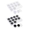 12 Slot Acrylic Transparent Round Gemstone Display Tray With Soft Foam Protective Jewelry Storage Case For Loose Diamonds Coins