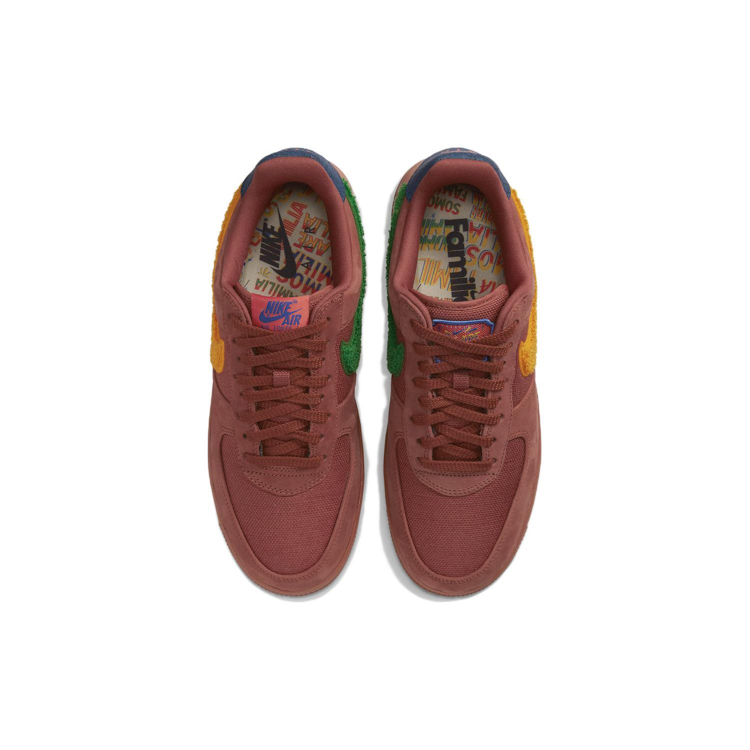 Мужские кроссовки Nike Air Force 1 Low La Familia коричневые Redstone Del-Sol DV5153-600 — фото 4