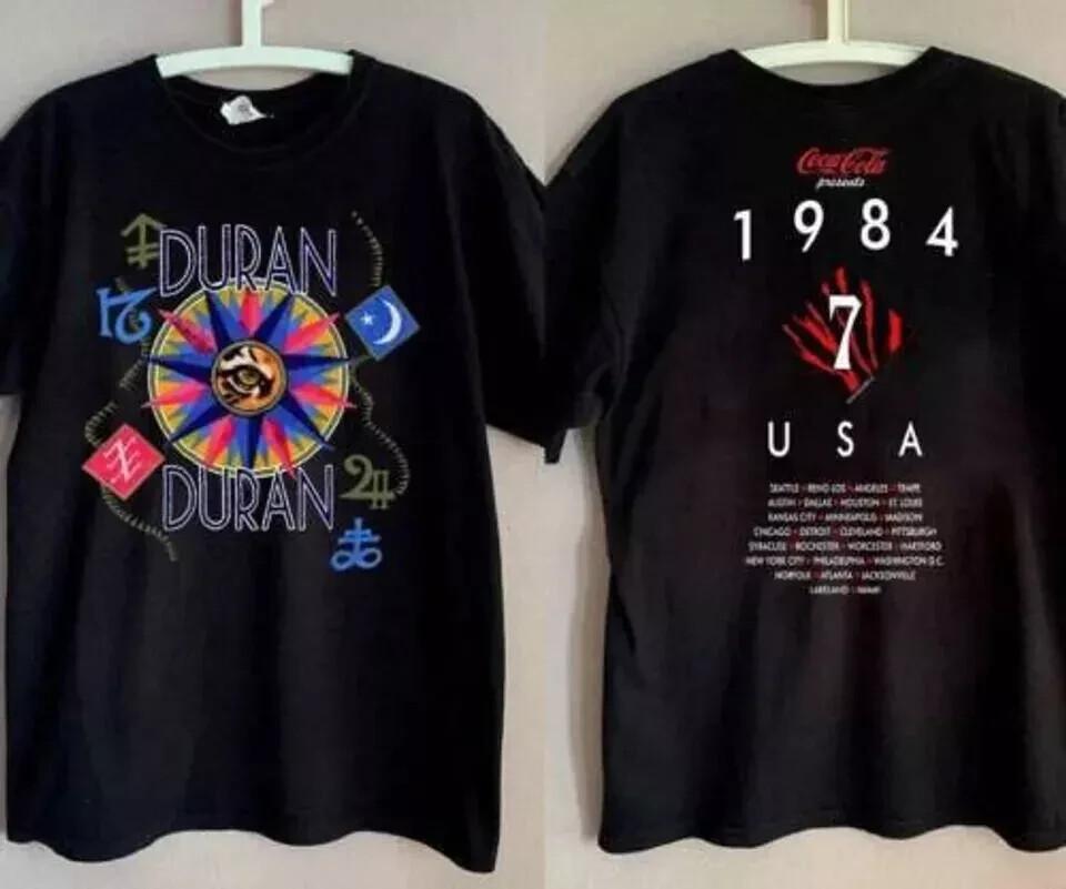Duran Duran T-Shirt Vintage 1984 Duran Duran Concert Tour T Shirt Size S-4XL S