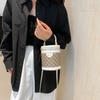 Stilvolle Sommer-Eimer Tasche Für Damen In Schwarz Weiß Grün Khaki Und Rosenrot