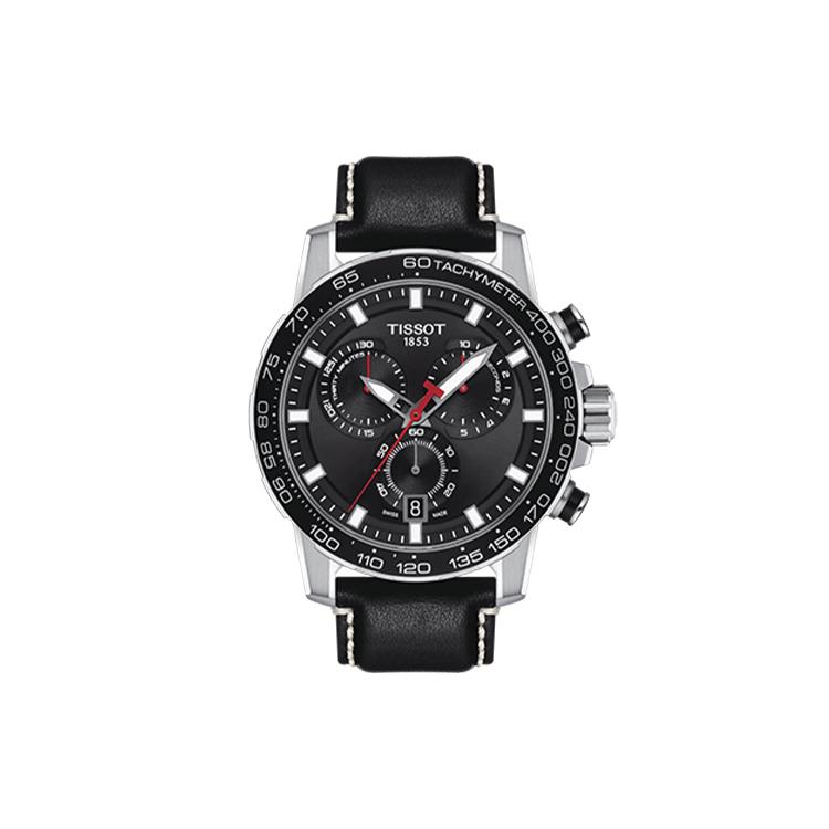 TISSOT Daring Collection Quartz Movement Men's Watches Watch 45.5mm Black Dial Stainless Steel Case T125.617.16.051.00