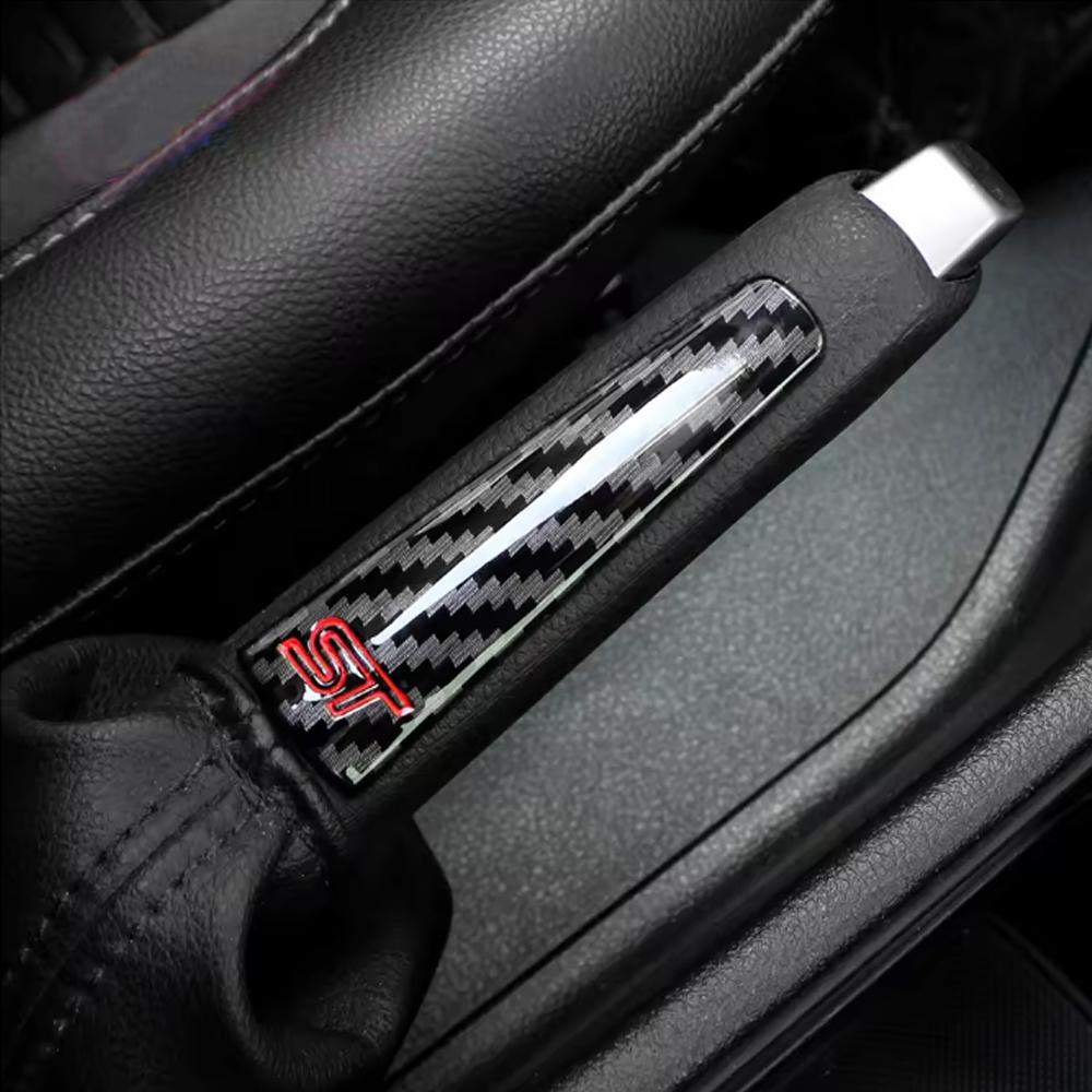 For Ford for Focus 2 MK2 3 MK3 MK4 2005-2018 Car Handbrake Sequin Interior ST Hand brake Trim Sticker Accessories
