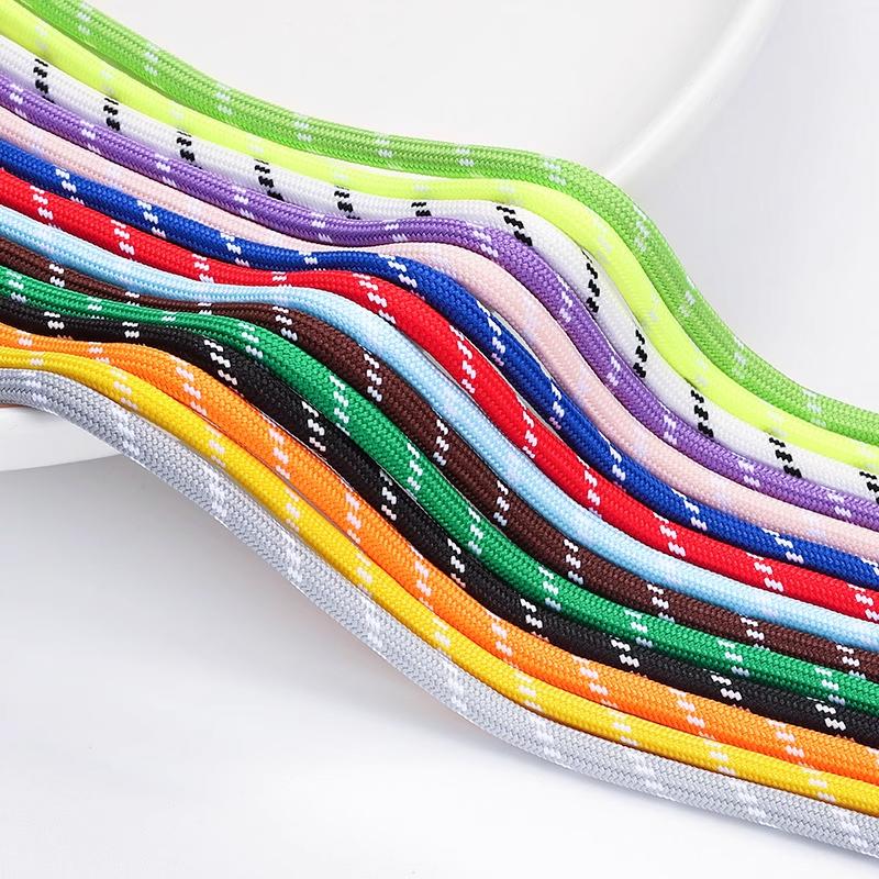 Diy Hand-Woven Mobile Phone Bag Lanyard With 5Mm Thick Colored White Dot Round Cord